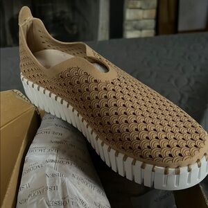 Ilse Jacobsen Tan Flats with White Soles